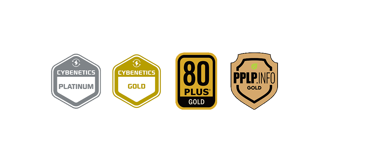 Gold Efficiency Certification icons