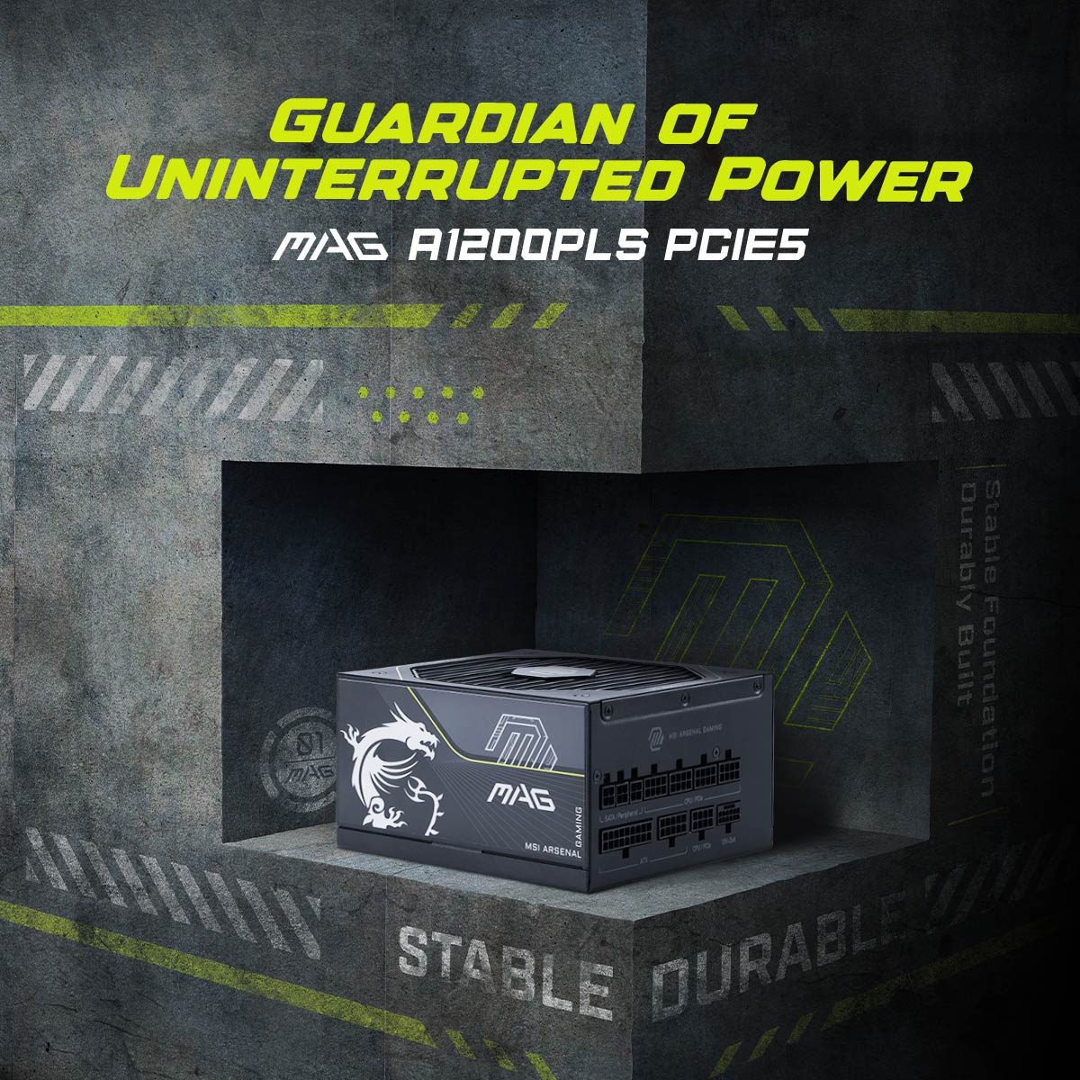 MSI MAG 1200PLS PCIE Power Supply