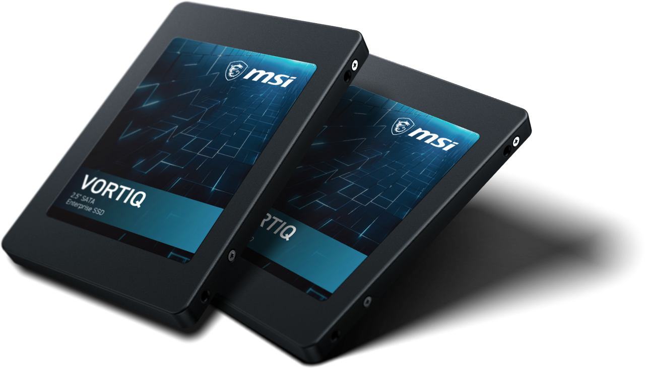 MSI Vortiq SATA standard compact form factor SSD render