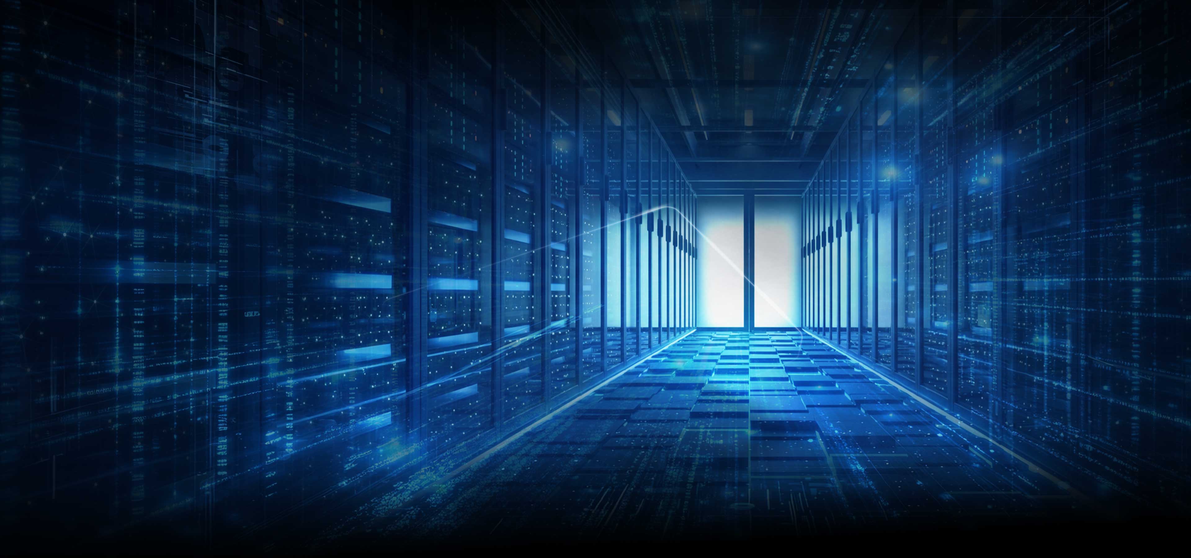 Blue abstract background pattern for the standard compact form factor section