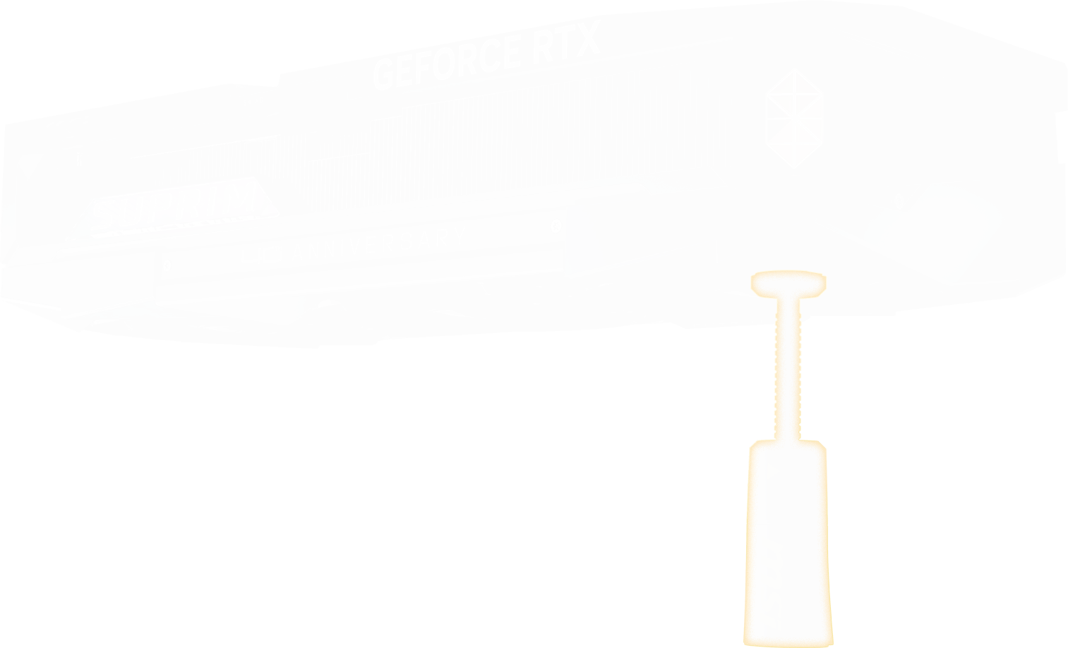 Blue Accent Support stand highlight for MSI GeForce RTX 5080 16G SUPRIM Draco Epic