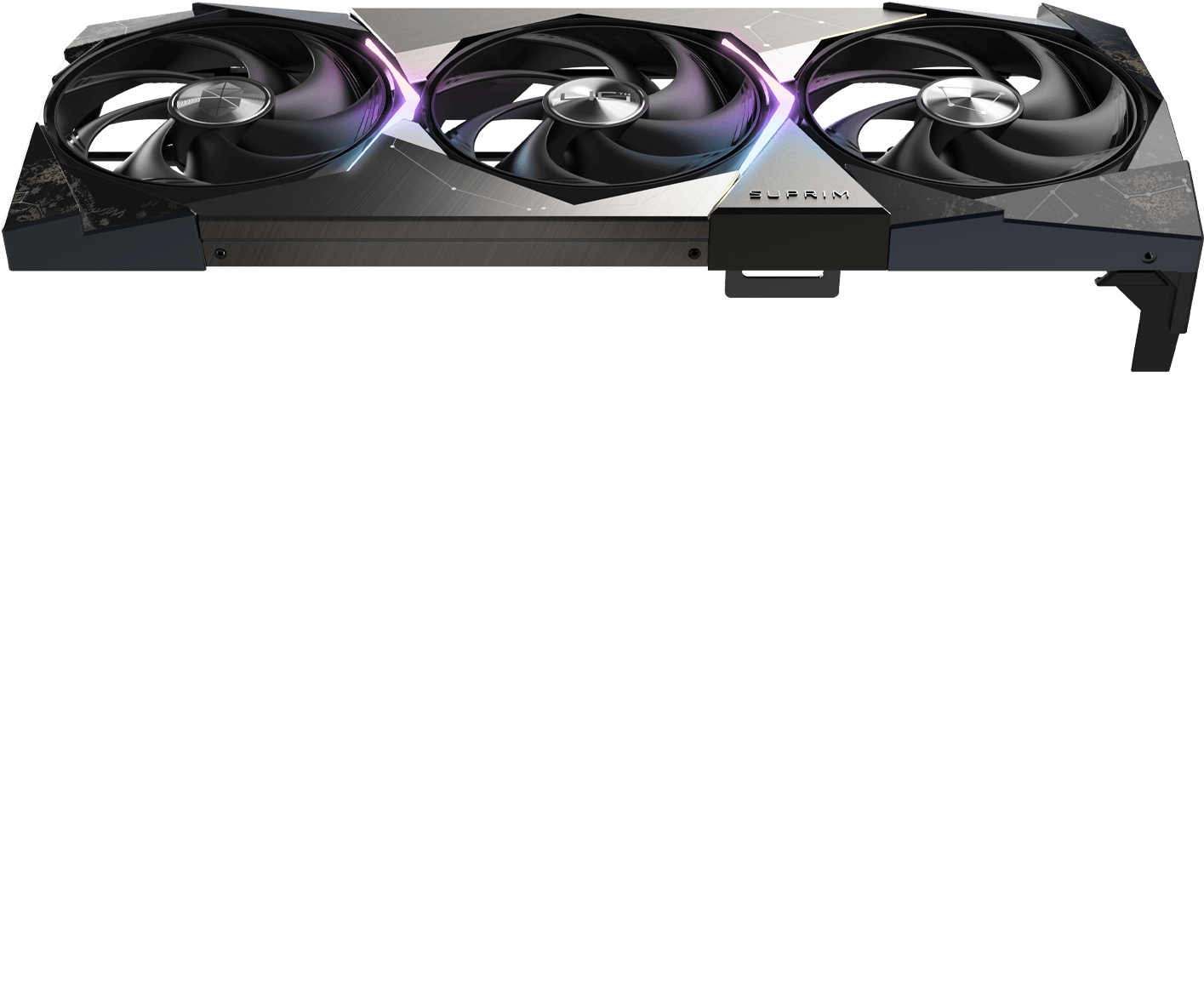 MSI GeForce RTX 5080 16G SUPRIM Draco Epic triple-fan graphics card shroud