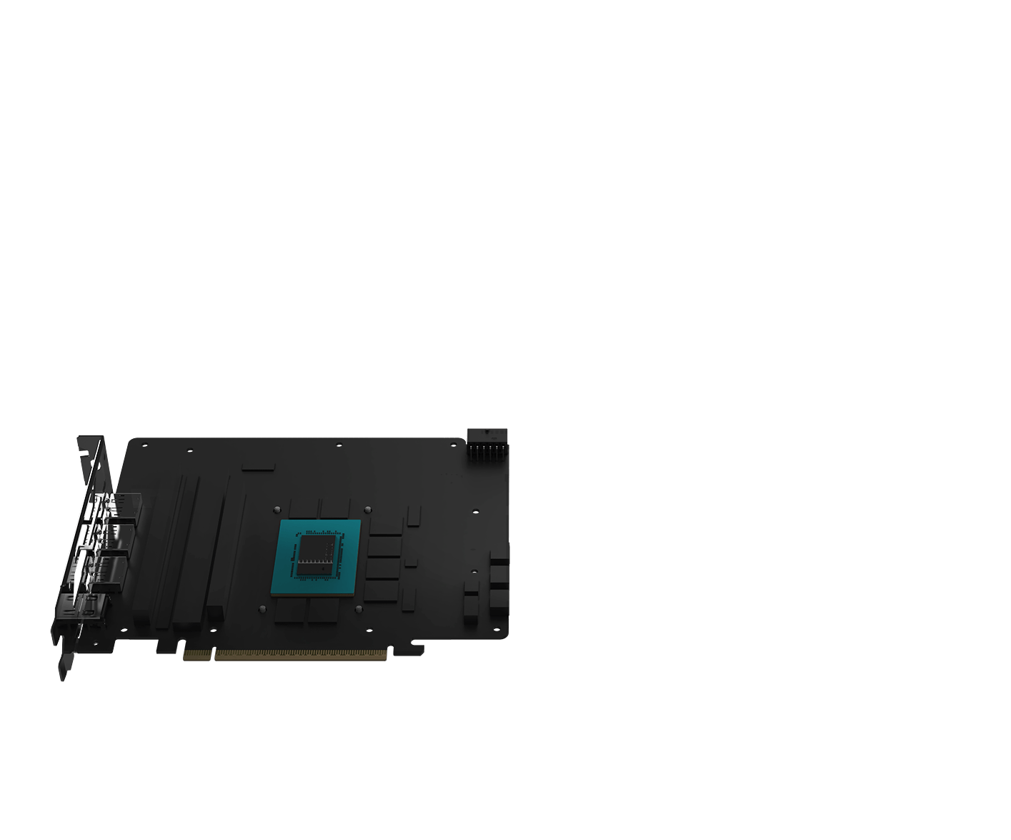 MSI GeForce RTX 5080 16G SUPRIM Draco Epic PCB with GPU core and memory