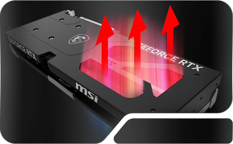 MSI Ventus 8G 3X OC Backplate