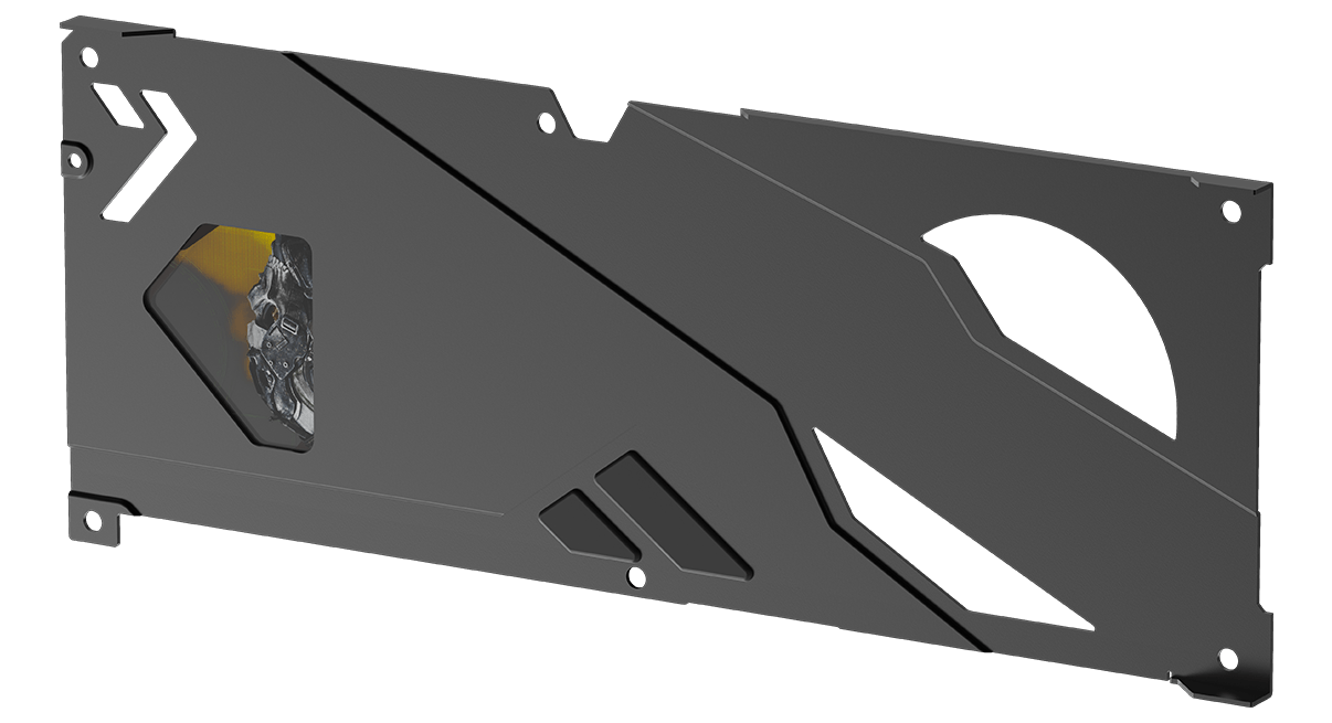 Graphics card thermal design explosion view back layer