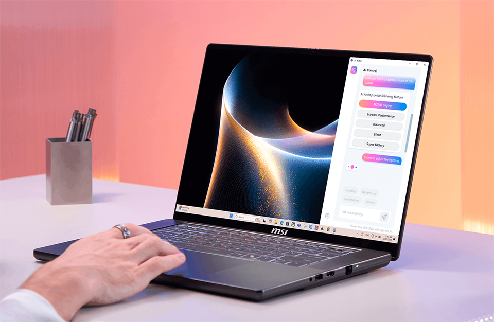 AI Robot requires an NVIDIA® GeForce RTX™ 50 Series Laptop GPU
