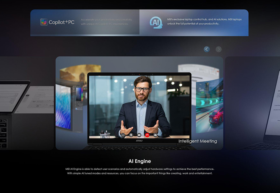 AI Engine is available across all Business & Productivity Series models