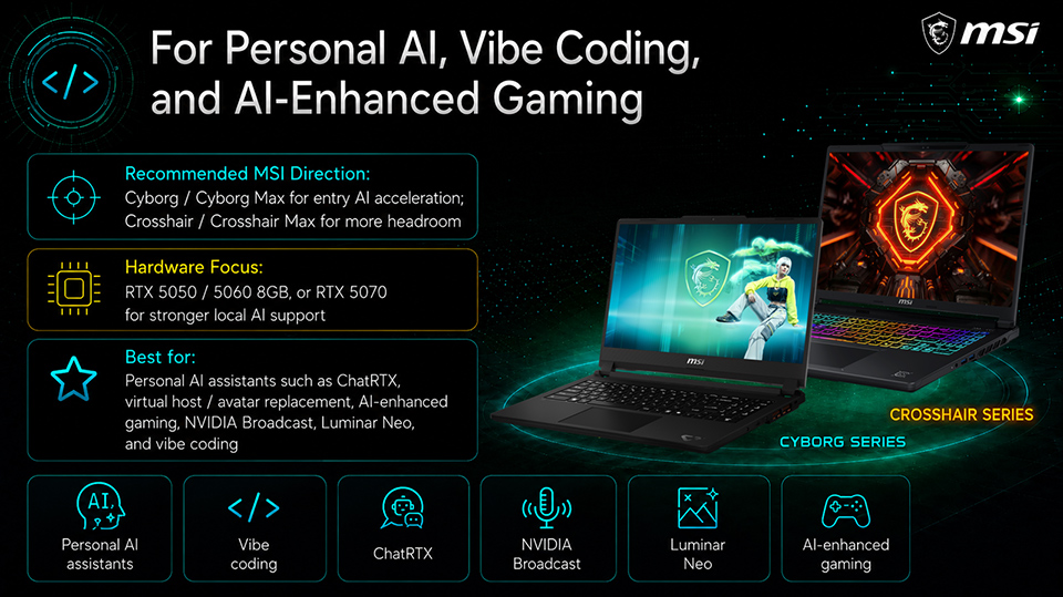 For Personal AI, Vibe Coding, and AI-Enhanced Gaming
