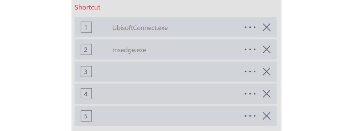 You can also create shortcuts