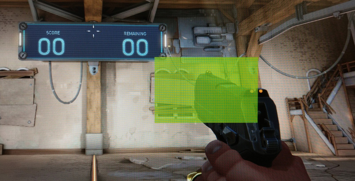 Setup analyze area on the screen for monitoringy
