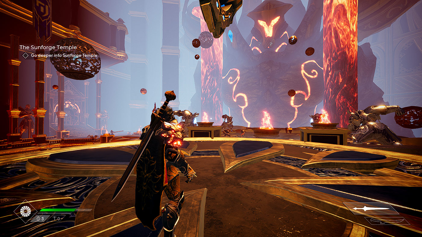 playing Godfall