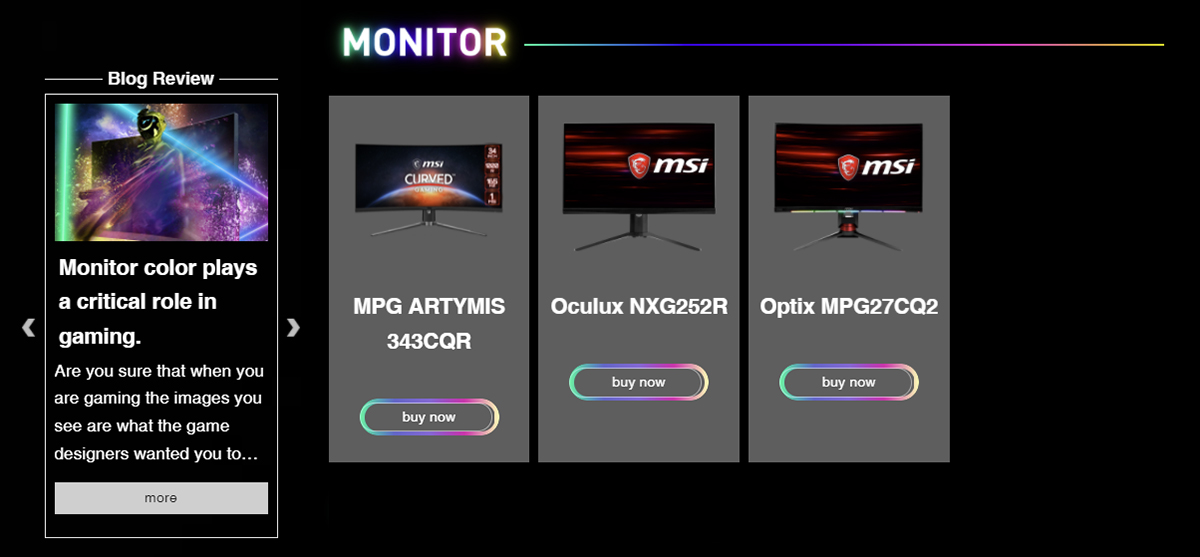 The monitor we tested is fully compatible with WQHD and QHD resolutions
