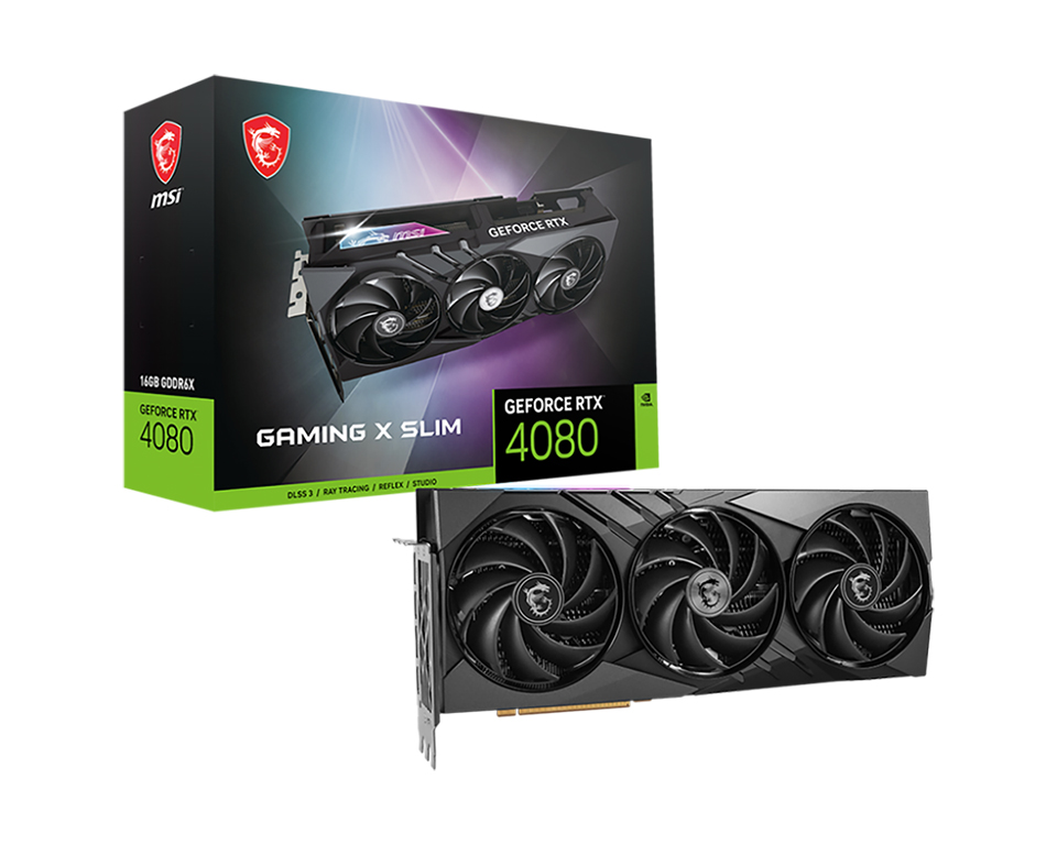 MSI GeForce RTX™ 4080 16GB GAMING X SLIM