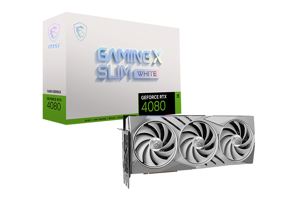 MSI GeForce RTX 4080 GAMING X SLIM WHITE 16G