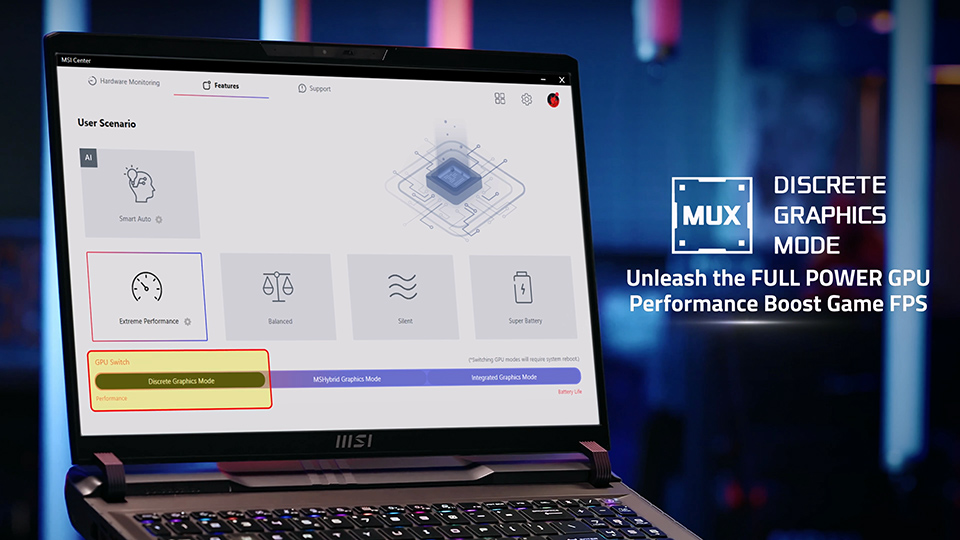 MUX Switch design boosts the game FPS
