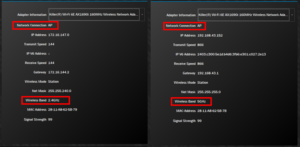Wait for the software to automatically connect to the other Wi-Fi access point.