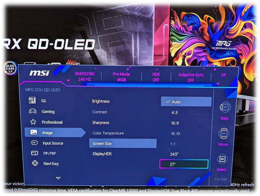 QD-OLED Updates:the optimizations made to the MSI QD-OLED monitors.