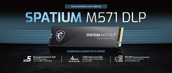 MSI SPATIUM M571 DLP SSD: Ultimate Performance for Creators, Gamers, and AI