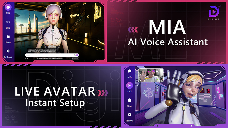 DigiME – A Ready-to-Use VTuber Tool Delivering a Whole New User Experience 