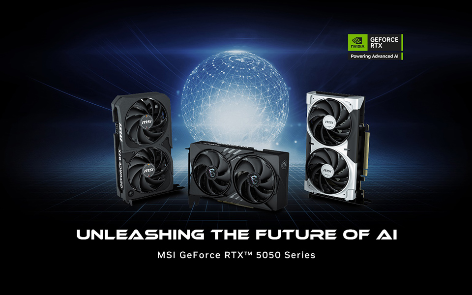 MSI releases custom NVIDIA® GeForce RTX™ 5050 graphics cards