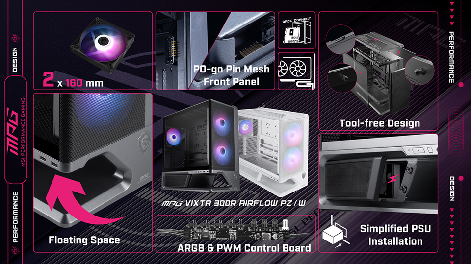 MPG VIXTA 300R AIRFLOW PZ PC Case