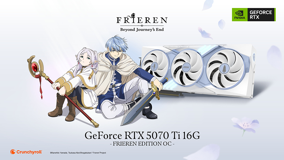 Frieren: GeForce RTX™ 5070 Ti 16G FRIEREN EDITION OC