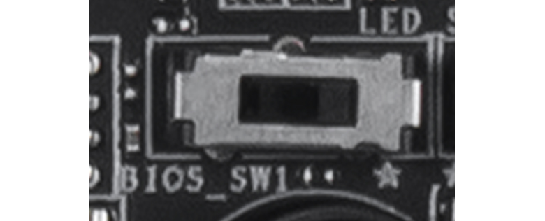 The EZ Switch function enables quick and effortless switching on models equipped with Dual BIOS.
