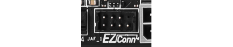The EZ Conn header is designed for compatibility with MSI liquid coolers