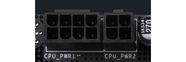 Dedicated header for connecting the CPU cooler fan.