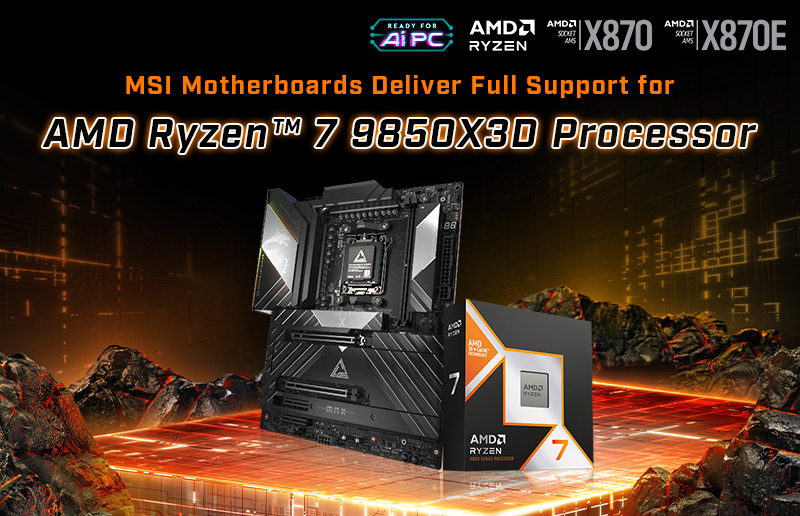 AMD Ryzen™ 7 9850X3D Processor