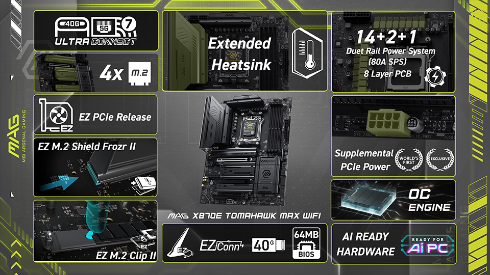 MAG X870E TOMAHAWK MAX WIFI