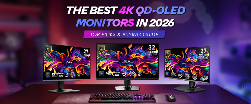 The Best 4K QD-OLED Monitors at a Glance