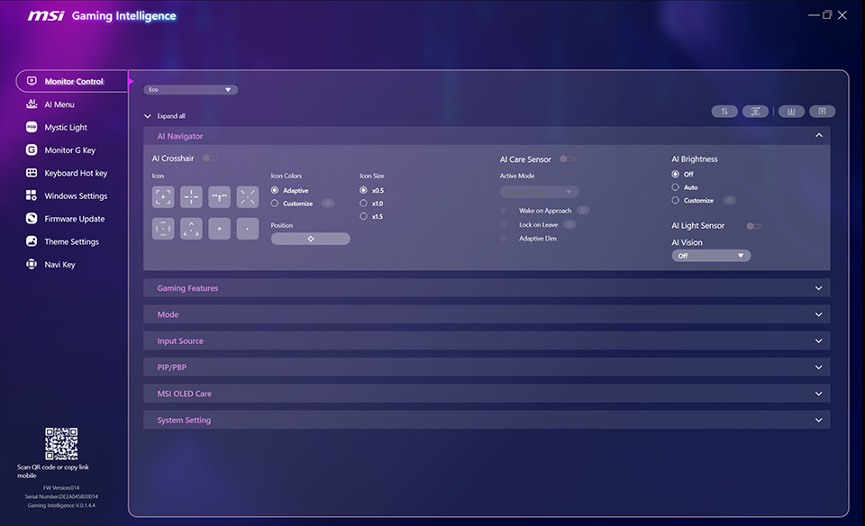 Monitor Control AI Navigator