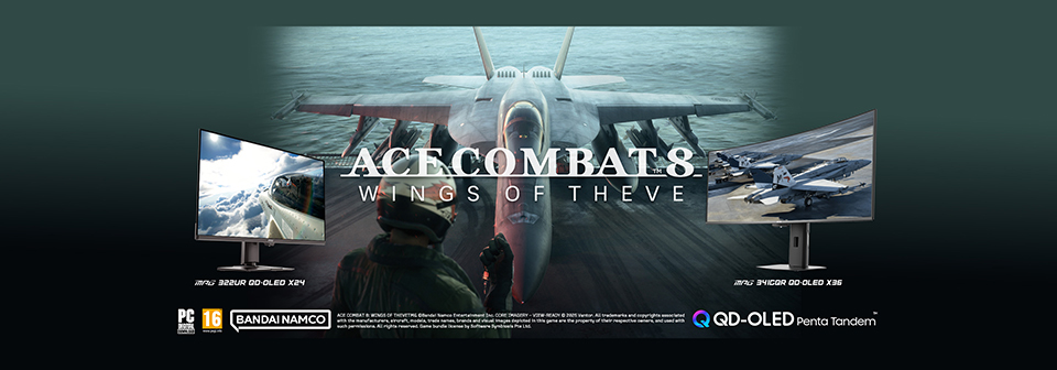 MSI QD-OLED Gaming Monitors x ACE COMBAT 8: