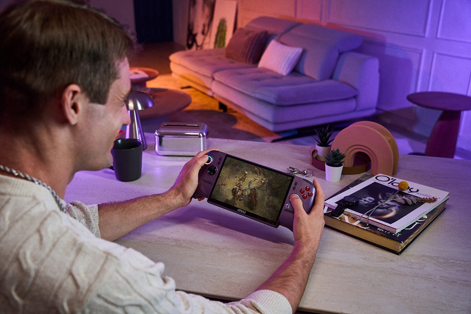 MSI Claw 8 EX AI+ delivers high-performance AAA gaming in a portable handheld form factor.