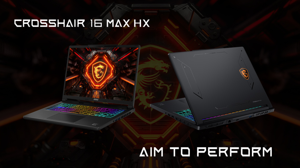 Crosshair 16 Max HX delivers exceptional performance beyond its class with a bold, futuristic gaming design.