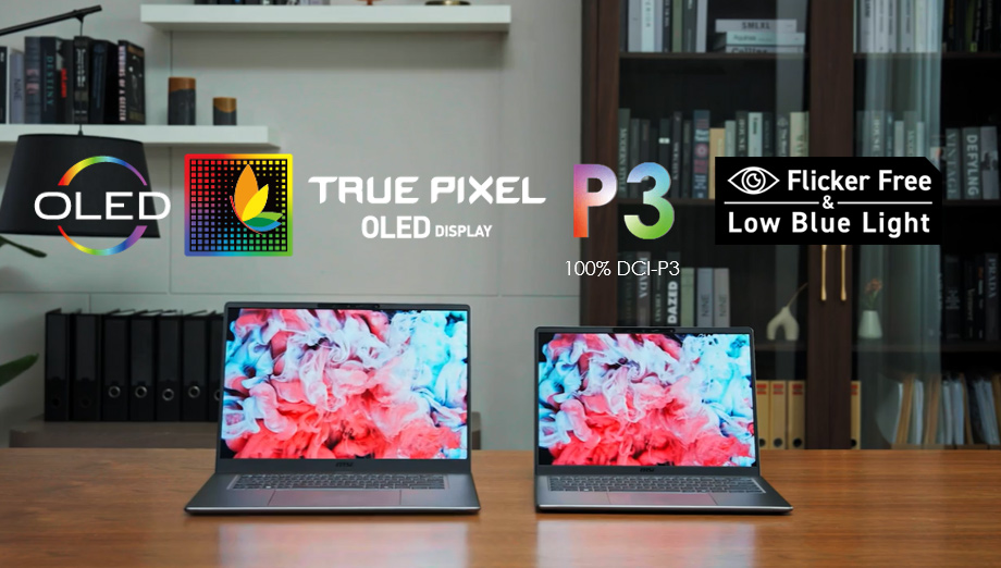 Up to 2.8K OLED display with VRR support, 100% DCI-P3 color coverage, and SGS-certified low blue light and flicker-free viewing—for smooth visuals and all-day visual comfort.