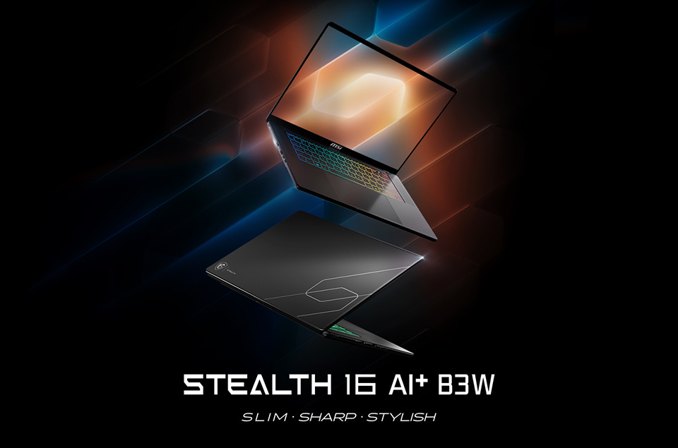 Stealth 16 AI+ combines a slim full-metal design, up to RTX 5080-class performance