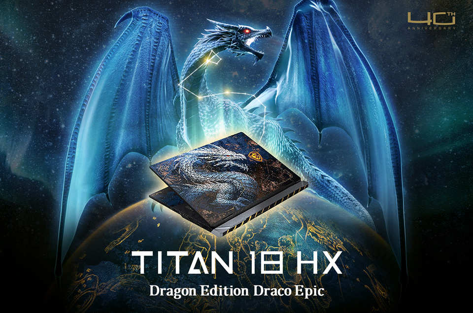 Created to celebrate MSI's 40th anniversary, Titan 18 HX Dragon Edition Draco Epic combines flagship performance