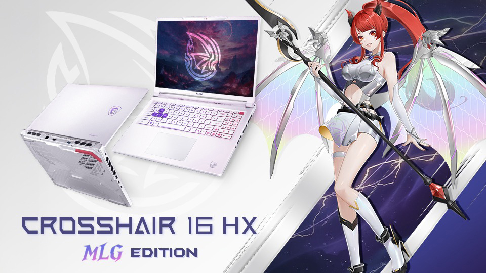 Inspired by MSI's Dragon Princess mascot, the Crosshair 16 HX MLG Edition combines powerful gaming performance with a bold visual identity for gamers who want their setup to stand out