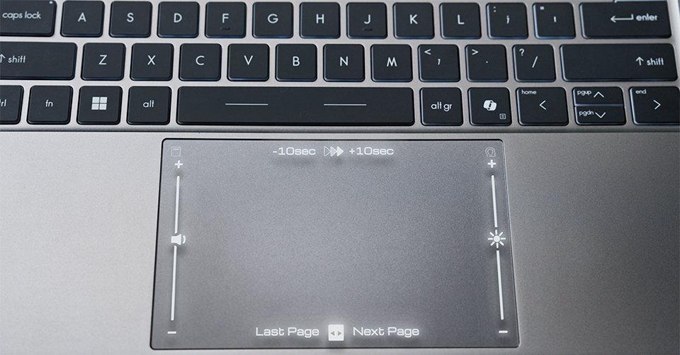 El nuevo Action Touchpad introduce controles gestuales intuitivos para ajustes cotidianos.