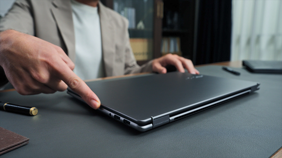 The redesigned chassis features smooth rounded edges and a refined aluminum alloy construction.