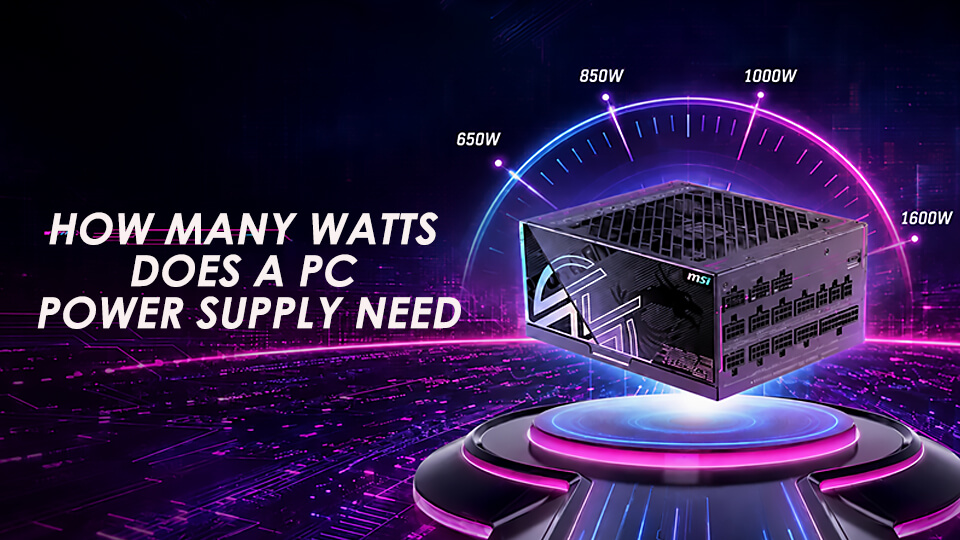 Wie viel Watt braucht ein PC-Netzteil?