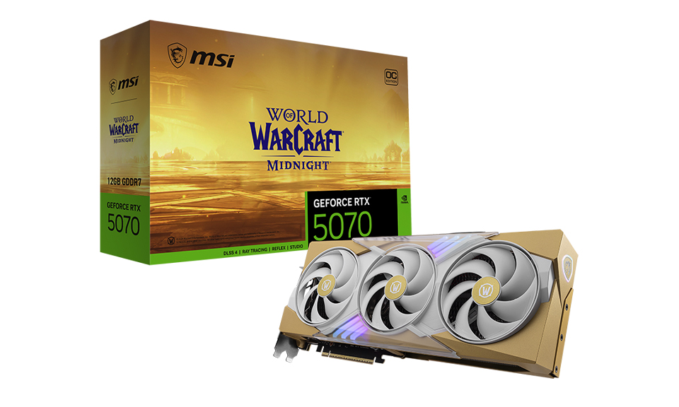 NVIDIA® GeForce RTX™ 5070 World of Warcraft®: Midnight Special Edition