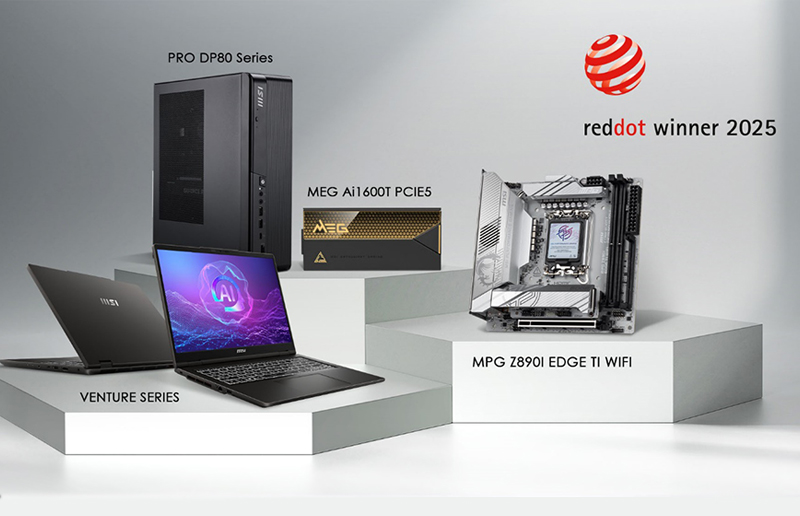 MSI Giành nhiều giải thưởng thiết kế Red Dot Design
