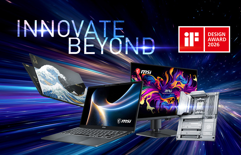 MSI Wins Four 2026 iF DESIGN AWARDs, Redefining Tech Aesthetics Through AI and Exquisite Craftsmanship