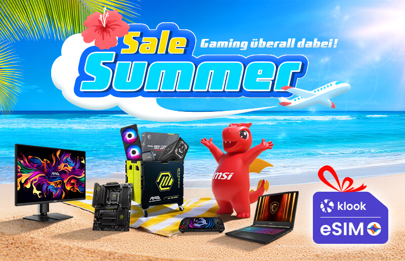 MSI startet gemeinsam mit Klook den Summer Sale 2026 unter dem Motto „Game on the Go“ für Gamer
