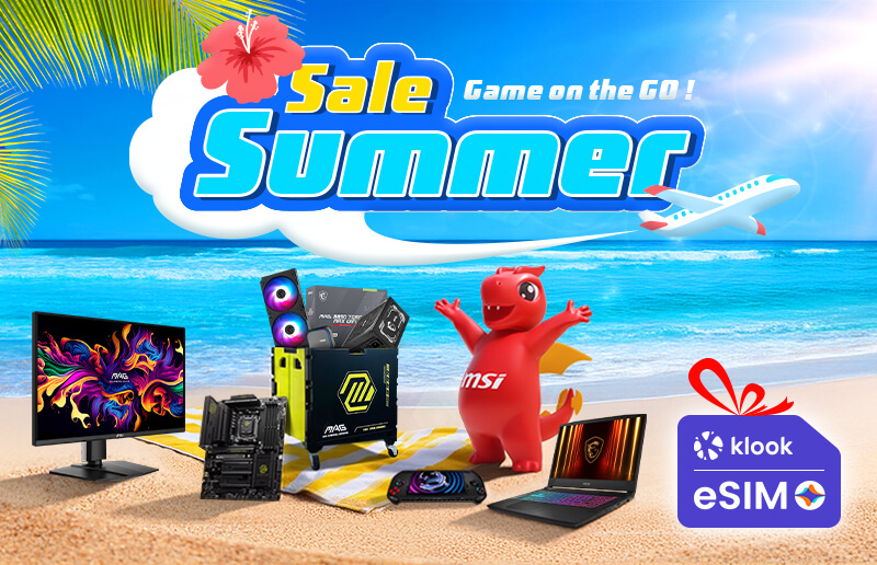 MSI Partners with Klook to Launch 2026 Summer Sale, Igniting "Game on the Go" for Gamers