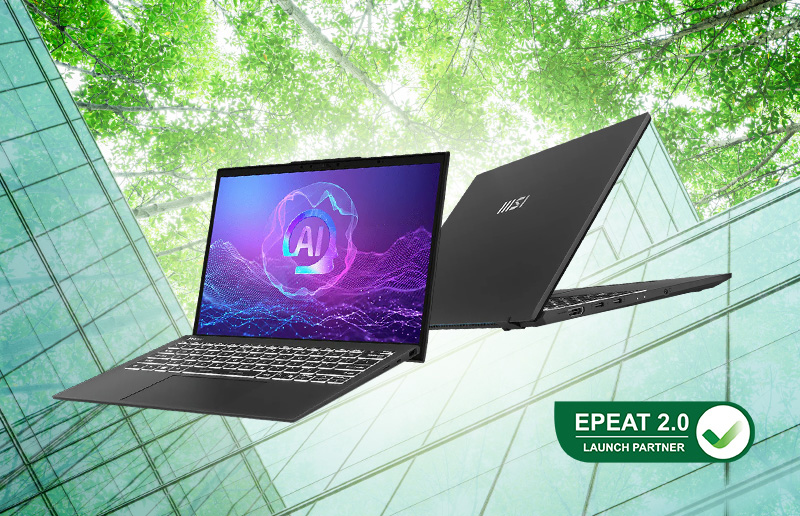 MSI Named Among First EPEAT 2.0 Launch Partners; Flagship AI Business Laptop Achieves Silver Certification