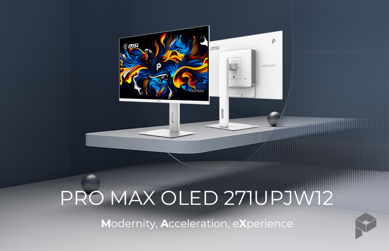 MSI Unveils the PRO MAX OLED 271UPJW12: The World’s First 27-Inch 4K 120Hz IJP OLED Monitor